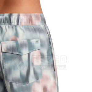 Shorts de plage décontractés respirants pour hommes, taille haute, avec cordon de serrage, doublure en maille, séchage rapide, tissu polyester/coton pour usage quotidien - Product Image 6