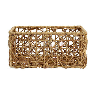 Best Quality <b>Rectangle</b> Shape Tabletop Decoration Handmade Woven Rattan <b>Storage</b> <b>Basket</b> For Parties Home Restaurants Kitchen Ware - Product Image 2