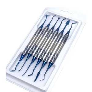 Instruments de remplissage composite, 6 pièces, en acier inoxydable, équipement de levage dentaire, outils dentaires utilisés en chirurgie buccale, instrument chirurgical - Product Image 4