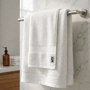 ผ้าขนหนูอาบน้ำ 550 GSM Zero Twist 100% ผ้าฝ้าย ผลิตภัณฑ์รักษ์โลก แห้งเร็ว ได้รับการรับรองมาตรฐาน Oeko-Tex เนื้อนุ่ม ไม่เป็นขุย ซึมซับน้ำได้ดี เหมาะสำหรับโรงแรมและสปา - Product Image 2