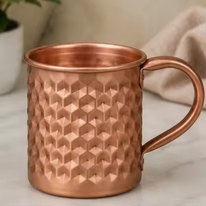 แก้วทองแดงคุณภาพสูง 450 มล. แบบ Koi Moscow Mule พร้อมหูจับทองเหลือง ทองแดงแท้ 100% สำหรับงานปาร์ตี้ งานแต่งงาน และงานอีเว้นท์ ของขวัญคริสต์มาส - Product Image 1