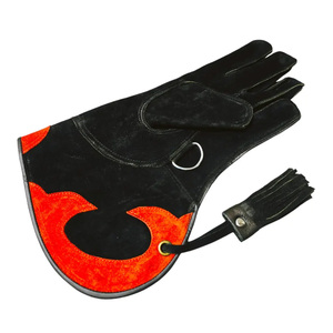 Falconry Leather Handling <b>Gloves</b> Thick Cowhide Protective Bird Training Durable <b>Long</b> Sleeve Outdoor Safety <b>Gloves</b> - Product Image 1