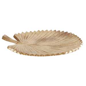 Plateau de service en métal doré, plat irrégulier en aluminium en forme d'éventail, plat décoratif pour la maison, les fêtes et les mariages - Product Image 5