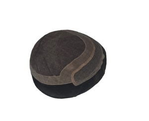 Los Angeles Human Hair Toupee <b>Wig</b> for <b>Men</b> with Indian Remy and Non-Remy Hair Patches - Product Image 4