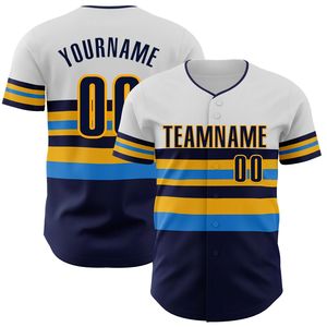 Camiseta de Béisbol Personalizada Unisex de Manga Corta con Botones al Frente, Diseño a Rayas, Impresión por Transferencia de Calor, Poliéster Transpirable para Verano - Product Image 2