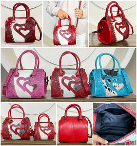 Nouveau Sac de Voyage Portable Western en Cuir Véritable 100% Sculpté à la Main avec Motifs Floraux, Modèle Speedy, Luxe pour Week-end, Vente en Gros 2026 - Product Image 3