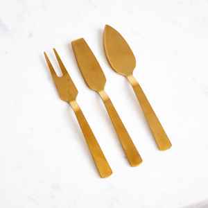 Juego de Cuchillos para Queso de Acero Inoxidable de 3 Piezas, de Lujo, con Borde Recto, Sostenible, con Mangos de Acero Inoxidable, para Uso en Hoteles y Bodas - Product Image 4