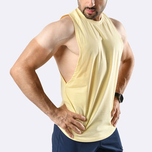 Heavyweight Factory Price 240 Gsm Bulk Manufacturer Tank Top Curved Hem 100% Cotton <b>Stringer</b> Cut Out Sleeveless Muscle Fit - Product Image 1