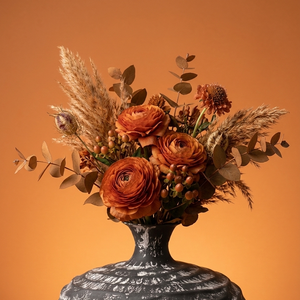 Vase à fleurs côtelé artisanal noir, finition noire avec des accents blancs texturés, pour décoration intérieure moderne - Product Image 4