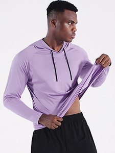 OEM <b>Men</b> Fishing <b>Shirts</b> Long Sleeve Workout Jersey UPF50+ Rash Guard Hoodie Uv Protection <b>Shirt</b> Practice <b>Beach</b> Hooded Rash Guard - Product Image 5