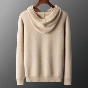 Sudadera con Capucha de Cachemira de Alta Calidad para Hombre, Color Sólido, Suave, Manga Larga, a la Moda 2026 - Product Image 2