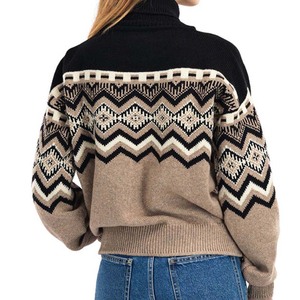 Pull décontracté tendance pour femme - Col rond en maille côtelée - Confortable et léger - Tricot d'hiver respirant pour femme - Product Image 4