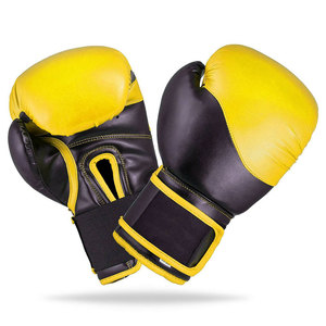 Gants de boxe en cuir blanc, noir et rouge personnalisables avec fermeture Velcro pour l'entraînement des adultes - Product Image 4