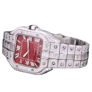 Calidad de exportación de lujo clásico moda Moissanite reloj hecho a mano personalizado colores cuarzo banda de acero inoxidable MOVIMIENTO automático - Product Image 3