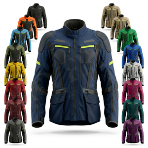 เสื้อแจ็คเก็ตขี่มอเตอร์ไซค์ผ้าคอร์ดูรอยคุณภาพพรีเมียม พร้อมแถบสะท้อนแสง พิมพ์ลายตามสั่ง ดีไซน์ของตัวเอง มีกระเป๋าหลายช่อง - Product Image 1