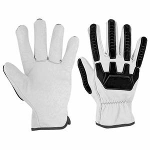 Gants de travail en cuir de chèvre, prix de gros, design personnalisé, dernier modèle, antidérapants, anti-chocs, gants de sécurité - Product Image 1