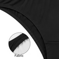 Braguitas de Bikini para Mujer, Tejido Antiestático, Teñido con Hilo, Suave, Transpirable, Absorbente de Humedad, Cómodo, Cintura Alta, Spandex/Nylon, Sin Costuras