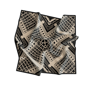Breathable Adult Silk Square <b>Scarf</b> Women Digital Print European American Reversible Pattern Daily Wear All Seasons Accessory - Product Image 1