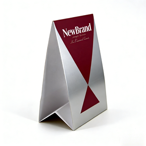 Support de panneau publicitaire de bureau A5 en papier d'art imprimé numériquement pour club d'affaires, en carton fantaisie offset - Product Image 5