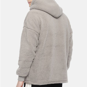 Prix de gros – Sweats à capuche en polaire Sherpa pour hommes, 100 % coton, thermiques, coupe-vent, écologiques, qualité supérieure, marque privée - Product Image 2