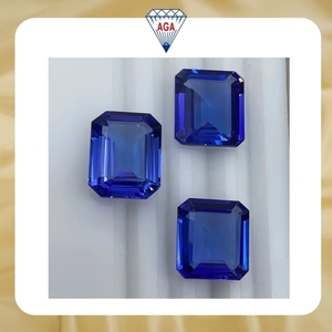 พลอยแทนซาไนต์สีน้ำเงินธรรมชาติ รูปทรงแปดเหลี่ยม ขนาด D Block สำหรับทำแหวน เครื่องประดับทำมือ คริสตัลธรรมชาติ ขายส่งจำนวนมาก - Product Image 6