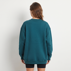 Sudadera de Mujer de Alta Calidad, Felpa Gruesa, Cuello Redondo, Hombros Caídos, Bordada - Product Image 2