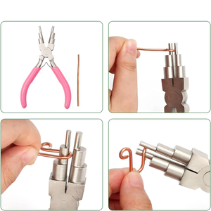 Pince à boucler de précision en acier inoxydable pour la création de boucles de 6 tailles (de 3 à 10 mm) pour anneaux de jonction, fabrication de bijoux et artisanat DIY - Product Image 6