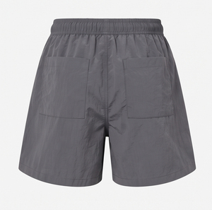 Shorts amples coupe-vent pour femme, décontractés, 100 % nylon polyester, coupe ample, style urbain, pour l'été, la course, avec cordon de serrage à la taille - Product Image 4