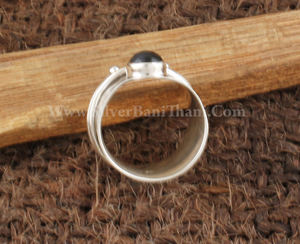 Anillo de Lujo para Hombre en Plata de Ley 925 con Amatista en Engaste Biselado, Gema Natural, Estilo Sello Turco, Hecho a Mano, Joyería Árabe Vintage - Product Image 4