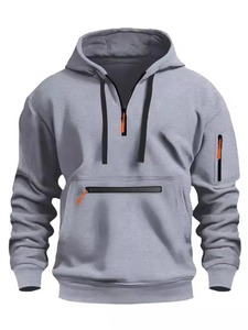 Sudaderas con Capucha y Cremallera para Hombre, con Logotipo Personalizado, 100% Algodón, Forro Ecológico, para Deportes de Invierno, Casuales - Product Image 5