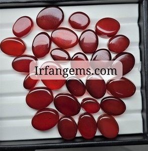 Lote de Cabujones de Ónix Rojo de Alta Calidad a Precio de Mayoreo, Ónix Rojo 100% Natural en Formas Variadas para Joyería, Lote de Cristales de Ónix Rojo - Product Image 2