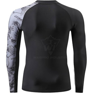 Compression Rash Guard With Lightweight Fabric And Moisture Control Designed For Training Martial Arts And Outdoor Sports - Product Image 2