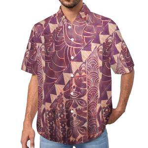 Chemise Polynésienne Homme 2026 Tendance : Motif Tribal Personnalisé pour Fête, Mariage, Plage – Style Décontracté Grande Taille - Product Image 2