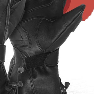 Anti-<b>Slip</b> Windproof <b>Full</b> Finger Motorcycle Racing Gloves with Hook & Loop Closure Shockproof Protective Leather Biker Gloves - Product Image 4