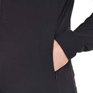 Men's <b>Navy</b> <b>Blue</b> Mandarin Collar Bomber <b>Jacket</b> Full Zip Long Sleeve Casual <b>Fleece</b> Polyester Autumn Wear - Product Image 6
