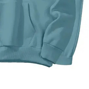 Ensemble sweat-shirt à capuche et pantalon de jogging unisexe bleu clair, couleur unie, manches longues, cordon de serrage, coupe ample, survêtement décontracté pour adulte - Product Image 2