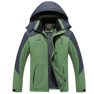 Veste d'hiver pour homme, coupe-vent, imperméable, en polaire, softshell, nylon, avec fermeture éclair, col montant, uniforme d'entreprise personnalisé - Product Image 5