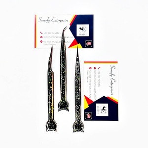 Pince à cils Somofy Enterprises en acier inoxydable, pointe lisse, prise parfaite, conception de précision pour les cils inférieurs, longueur 10 mm - Product Image 4
