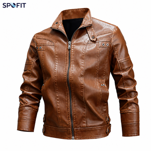 <b>Men's</b> Genuine <b>Leather</b> Casual Slim Fit Reversible Winter Motorcycle <b>Leather</b> <b>Jacket</b> Custom Logo - Product Image 1