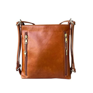 Genuine Leather Custom Logo Women's Crossbody Shoulder <b>Bag</b> Full Grain Real Cow Skin Ladies <b>College</b> Travel <b>Bag</b> - Product Image 1