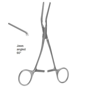 เครื่องมือผ่าตัดหลอดเลือดหัวใจและหลอดเลือดดำ DeBAKEY Clamp Curved Shanks Curved Jaw ขนาด 4.5 ซม. รวมความยาว 5 นิ้ว (12.7 ซม.) ยี่ห้อ ZETOMEDPRO - Product Image 3