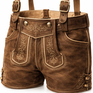 Lederhosen de Cuero Genuino al por Mayor con Logotipo y Etiquetas Personalizadas - Fabricante OEM para Pedidos al por Mayor para Hombres - Product Image 4
