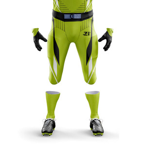 Uniforme de football américain personnalisé à manches courtes, couleurs personnalisées, séchage rapide, professionnel, 100% polyester, écologique, respirant - Product Image 6