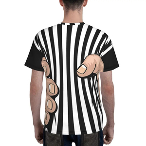 <b>Referee</b> Jersey Sublimation Plain Soccer Baseball <b>Referee</b> Uniform Adult Long Sleeve O-Neck Shirt 100% Cotton Oversized Solid - Product Image 5
