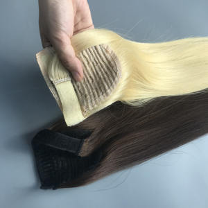 Brown <b>Pony</b> Tail <b>Hair</b> <b>Extensions</b> High Quality Vietnamese Real Human <b>Hair</b> Wholesale Price - Product Image 6