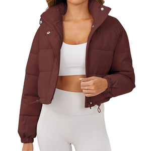 Women's Fashion Winter Coat Long Duck Down Puffer <b>Jacket</b> with <b>Sheep</b> <b>Skin</b> & Canvas Breathable Design & Letter Decoration - Product Image 6