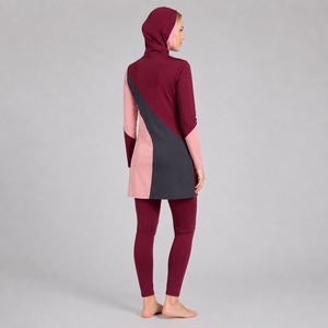Ensemble de burkini modeste pour femme – Maillot de bain couvrant entièrement le corps en matière douce et extensible, idéal pour les sports nautiques - Product Image 4