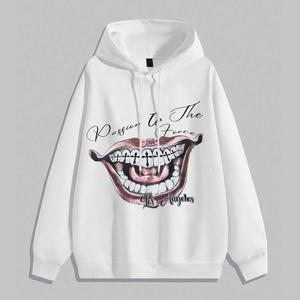 เสื้อฮู้ดซิปแบบสั่งทำทรงโอเวอร์ไซส์ สตรีทแวร์ สำหรับผู้ชายและผู้หญิง ผ้าฝ้ายฟลีซคุณภาพสูง - Product Image 1