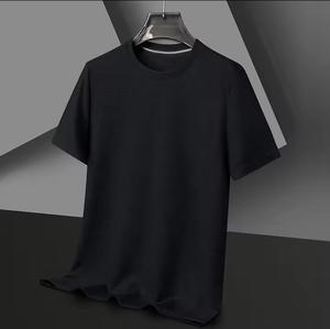 Camisetas de manga corta transpirables, cómodas y elegantes para hombre, camisetas casuales de cuello redondo con textura gofrada. - Product Image 2
