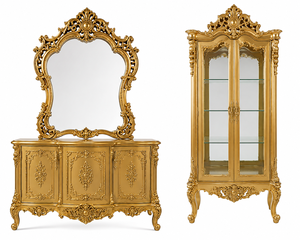 Classical Palace Inspired Carved <b>Dining</b> Room Furniture 10 Seater Ornate <b>White</b> Gold Inlay Oval <b>Dining</b> <b>Table</b> with Carved Chairs - Product Image 5